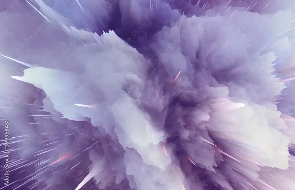 Wall mural abstract color universe explosion cool creative pattern background art