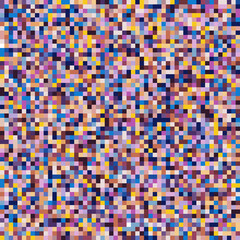 Abstract pixel background. Colorful pixel art. Mosaic squares pattern. Stock vector illustration.