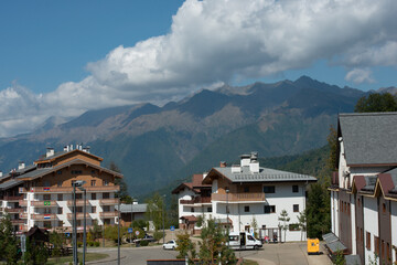 Fototapeta premium The nature of mountains and the incredible reviews