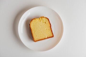 Breakfast pastry. Breads. Classic American bread. Bread made with bananas, walnuts sugar and butter. Baked to a golden brown and served with fresh banana slices and butter. 