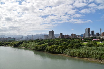 Fototapeta na wymiar The view of Taipei City