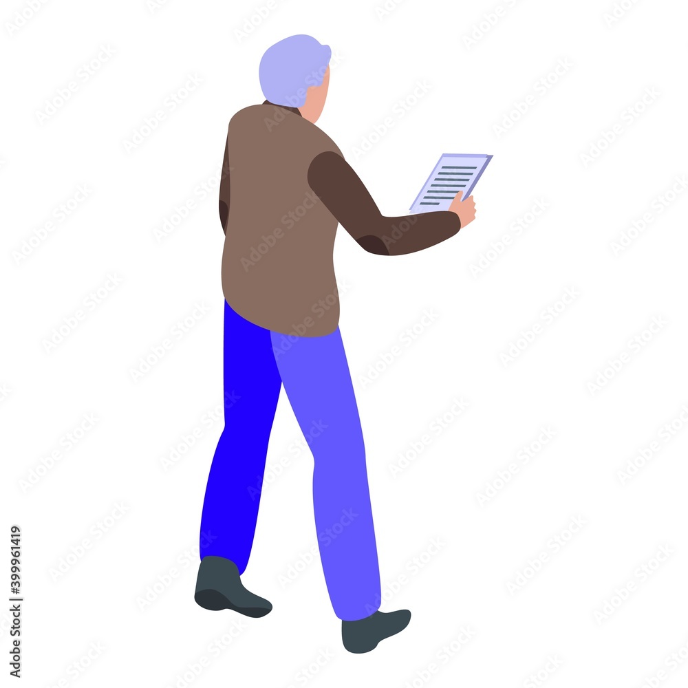 Poster repeat reportage speech icon. isometric of repeat reportage speech vector icon for web design isolat