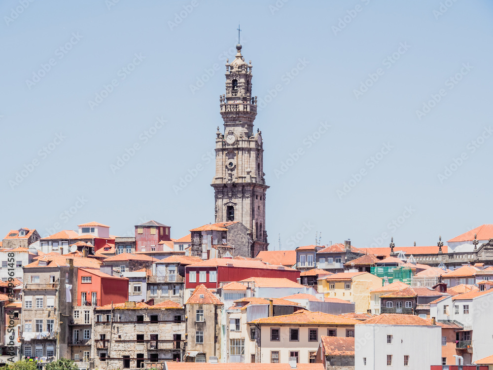 Poster Panoramic view of Old Porto city, Portugal