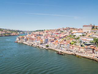 Fototapeta na wymiar Panoramic view of Old Porto city, Portugal