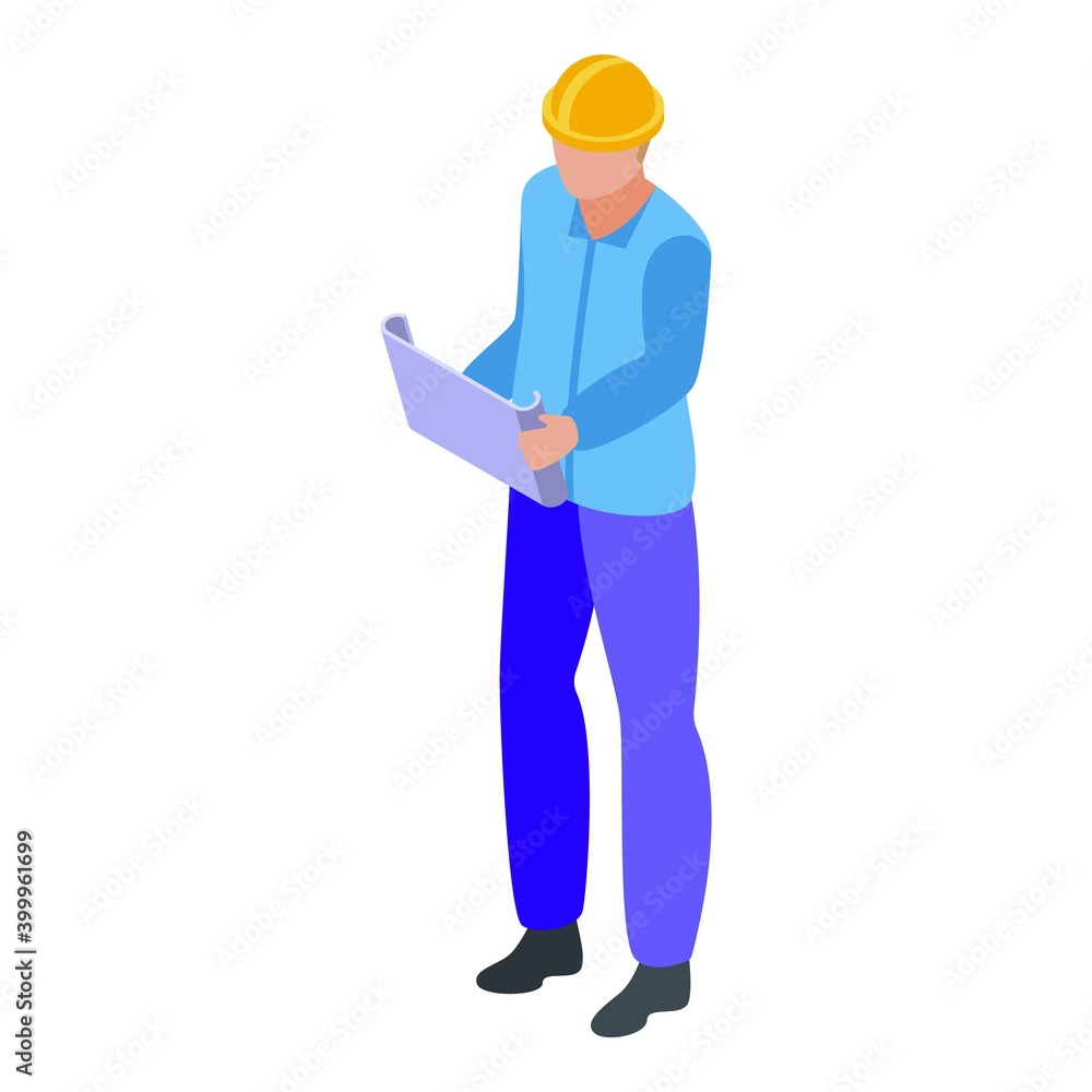 Aufkleber architect assignment icon. isometric of architect assignment vector icon for web design isolated on 