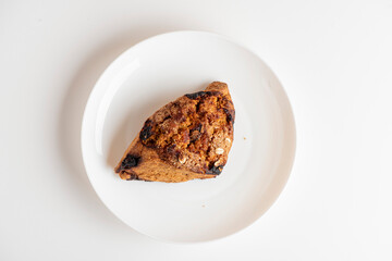 Breakfast pastry. Breads. Classic American bread. Bread made with bananas, walnuts sugar and butter. Baked to a golden brown and served with fresh banana slices and butter. 