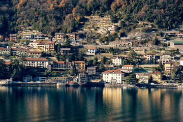 Fototapeta na wymiar Pognana Lario (Lago di Como), Lombardia