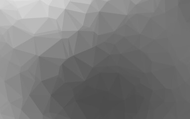 Light Silver, Gray vector polygonal template.