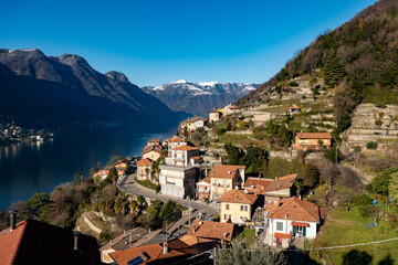 Naklejka na ściany i meble Pognana Lario (Lago di Como), Lombardia