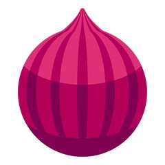 Red figs icon. Isometric of red figs vector icon for web design isolated on white background