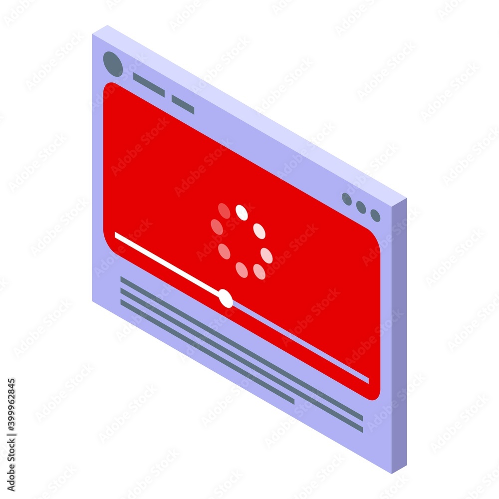 Poster low internet speed icon. isometric of low internet speed vector icon for web design isolated on whit