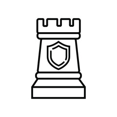 Defense icon vector set. Computer Security illustration sign collection. Shield symbol.