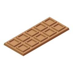 Swiss chocolate icon. Isometric of swiss chocolate vector icon for web design isolated on white background