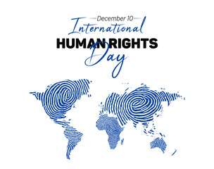 December 10, World Human Rights Day.vector