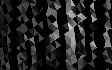 Dark Silver, Gray vector low poly layout.