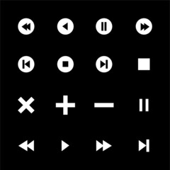 black and white buttons