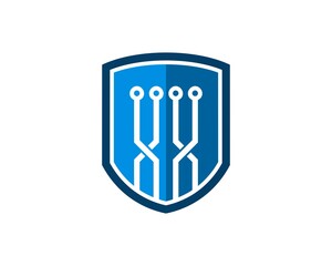 Protection shield with circuit technology inside