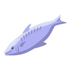 Mink fish icon. Isometric of mink fish vector icon for web design isolated on white background