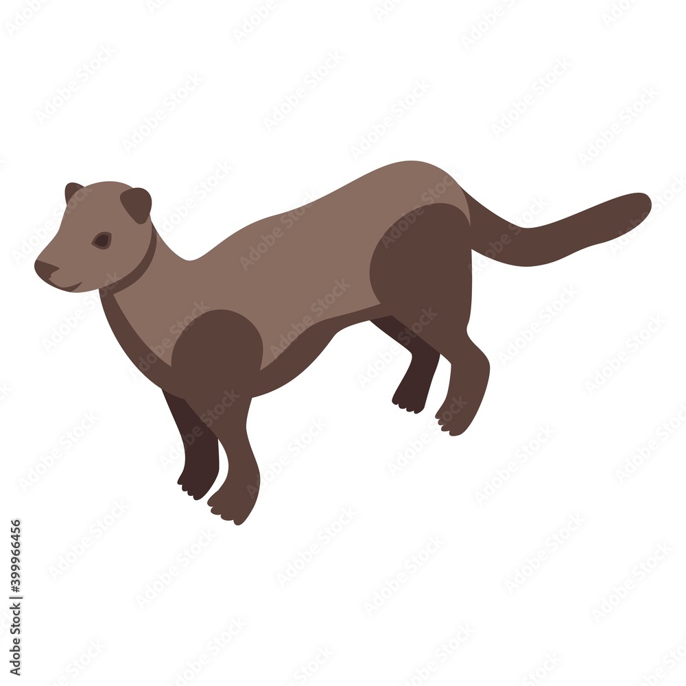 Aufkleber ocean mink icon. isometric of ocean mink vector icon for web design isolated on white background
