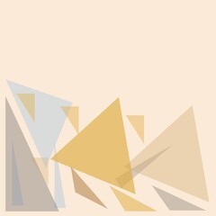 abstract geometric pattern with colorful triangles on a trendy beige background