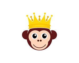 MOnkey head with golde crown