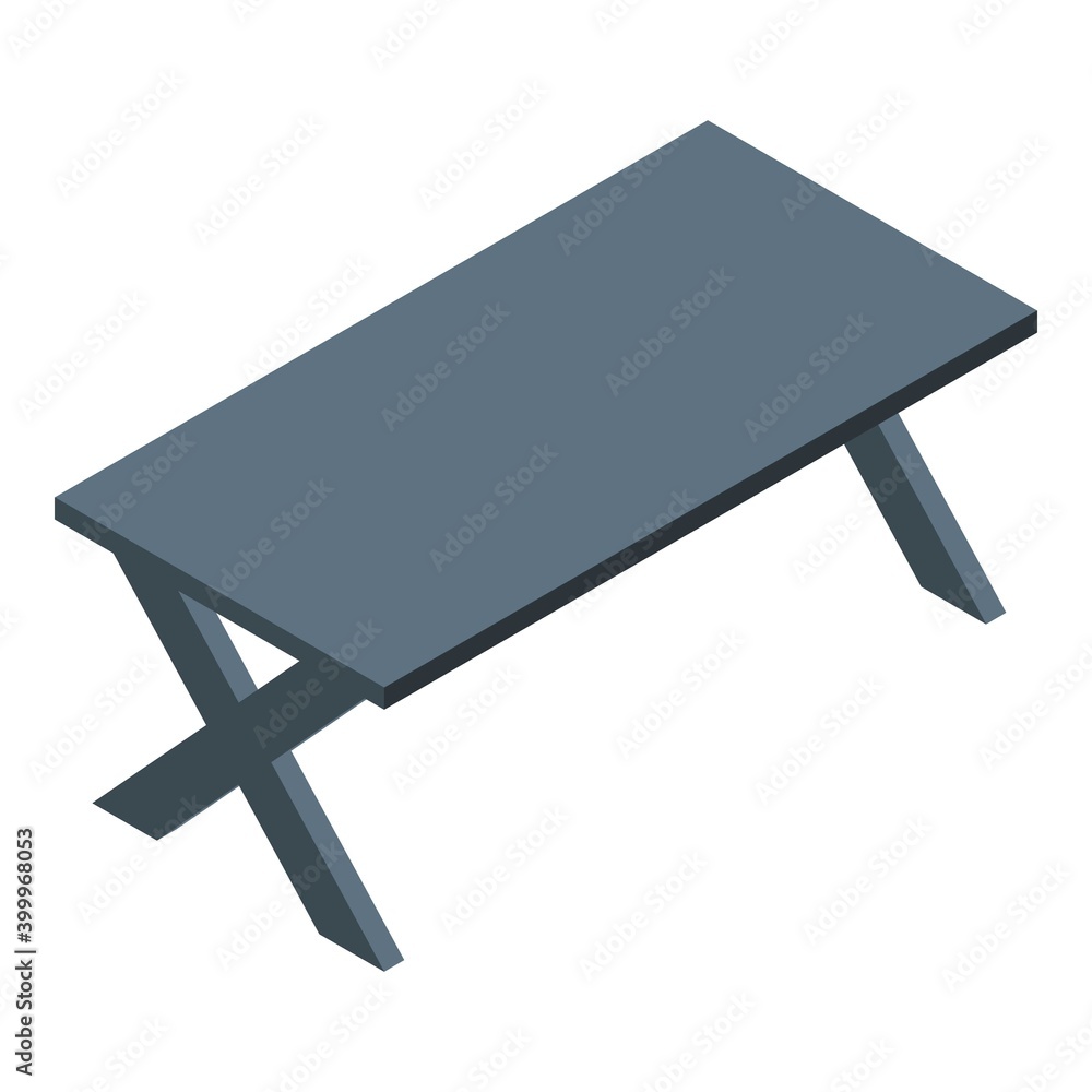 Aufkleber table furniture icon. isometric of table furniture vector icon for web design isolated on white back