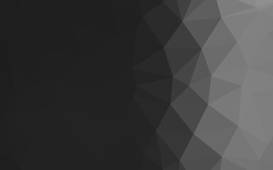 Obraz premium Dark Silver, Gray vector triangle mosaic texture.