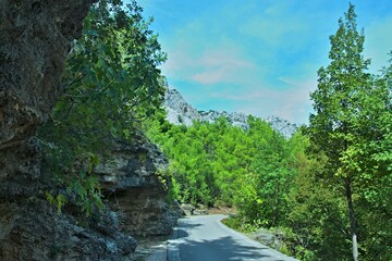 Croatia-view of a mountains in the Paklenica National Park