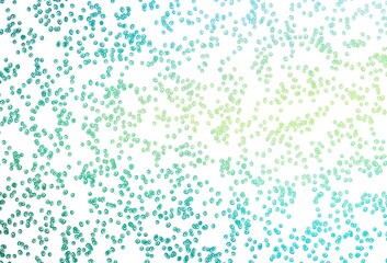 Light Green, Yellow vector backdrop with dots.
