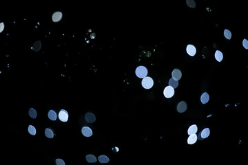 Overlay kalt weiße Lichtpunkte, Bokeh- Nikkor 70-200 F2,8, Hintergrund bzw. Overlay für Weihnachts und Wintermotive