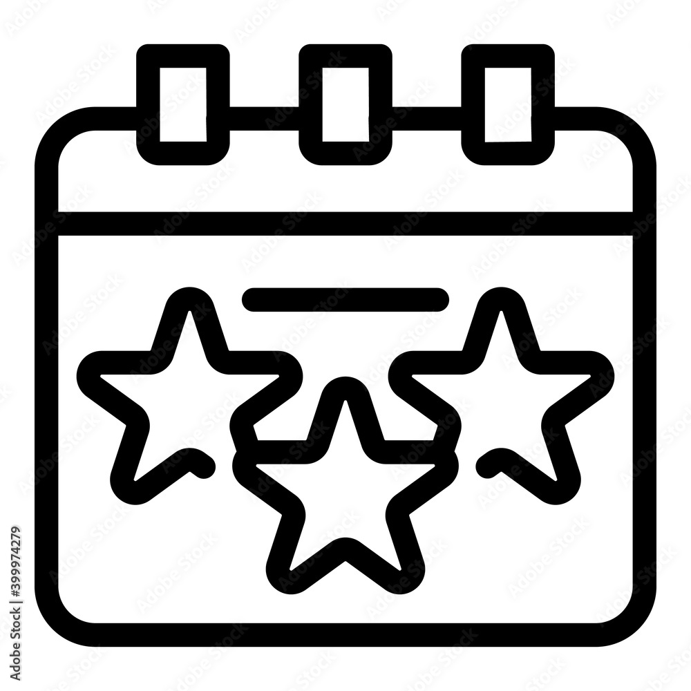 Poster event management icon. outline event management vector icon for web design isolated on white backgro