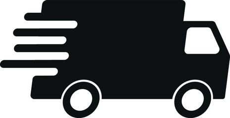 Truck, fast delivery. Delivery symbol.