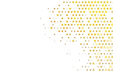 Light Yellow, Orange vector texture in triangular style.