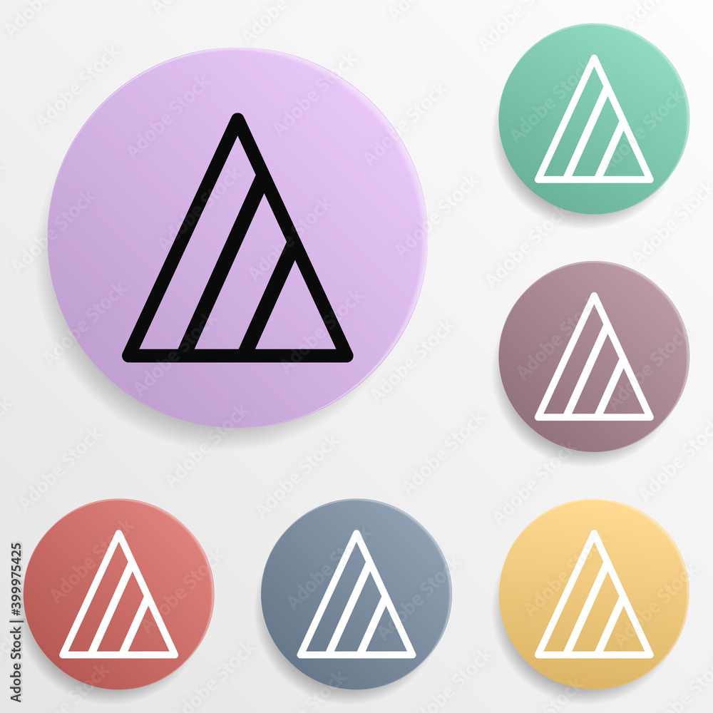 Poster bleach only with oxygen bleaches badge color set icon. simple glyph, flat vector of wash icons for u