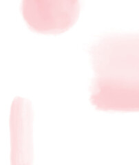 Simple Abstract Vecotr Layout with Pastle Pink Stains Isolated on a White Background. Watercolor Style Stripes and Circles.