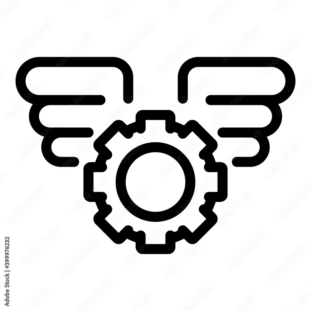 Poster technical problem icon. outline technical problem vector icon for web design isolated on white backg