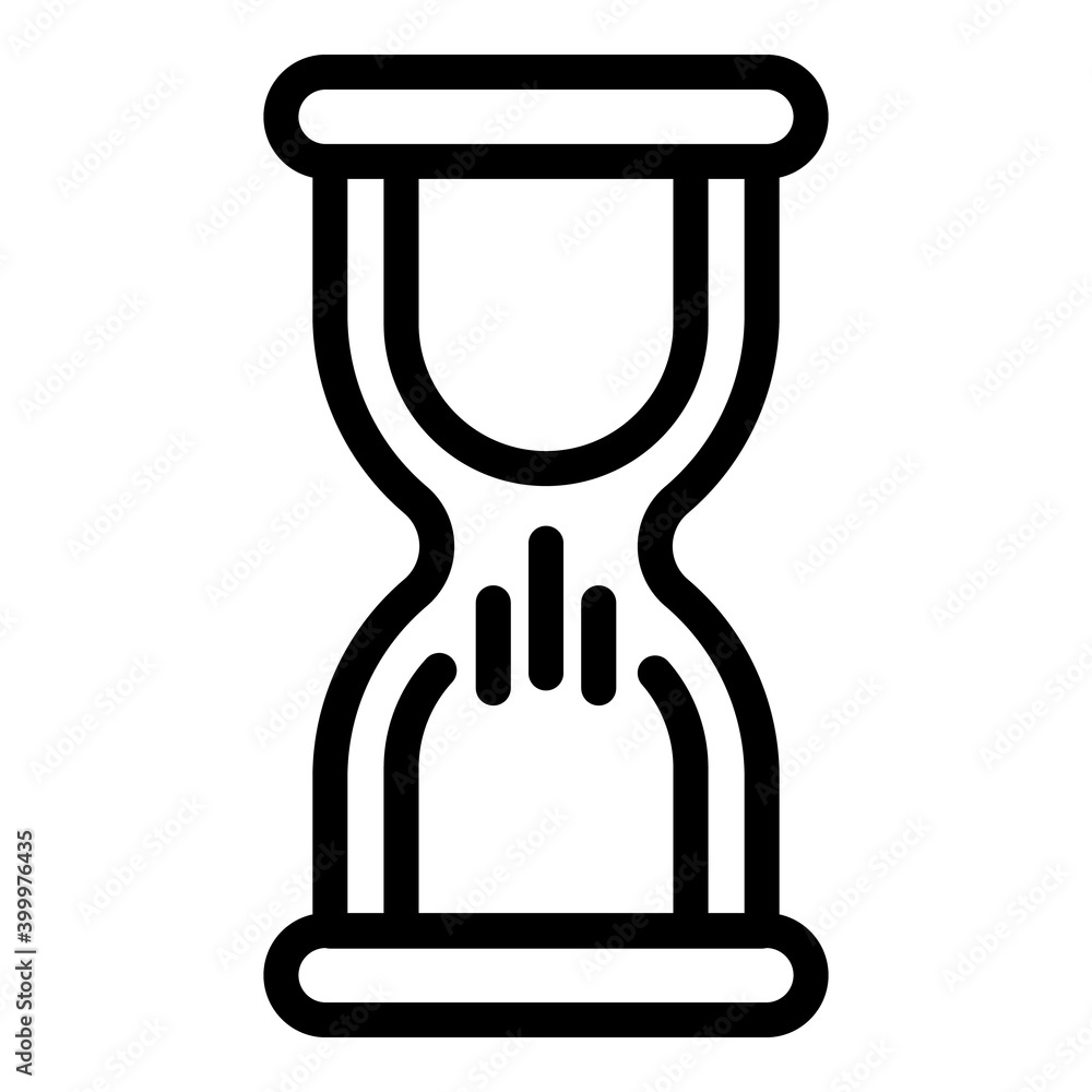 Poster time management icon. outline time management vector icon for web design isolated on white backgroun