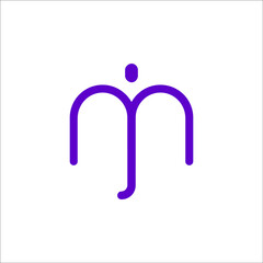 MJ logo design