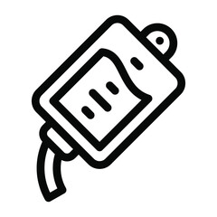 
Infusion bag, solid icon of blood bag or transfusion bag
