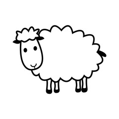 Sheep logo icon template
Funny lambs