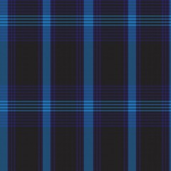 Blue Asymmetric Plaid textured Seamless Pattern