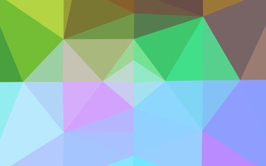 Light Multicolor, Rainbow vector abstract polygonal texture.
