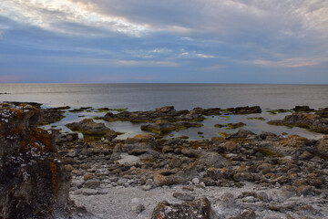 Raukgebiet Digerhuvud auf Gotland in Schweden	