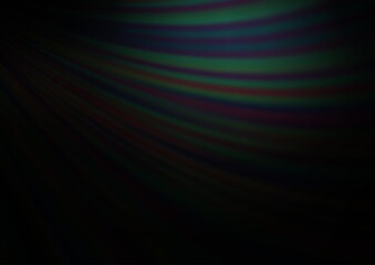 Dark Silver, Gray vector background with bent ribbons.