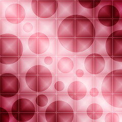 Seamless pattern with circles and squares