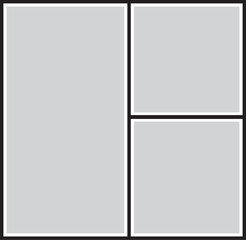 Vector frame for photos and pictures, photo collage, photo puzzle