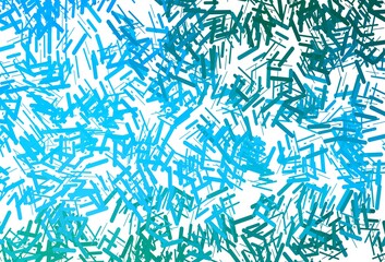 Dark blue, green vector background with straight lines.