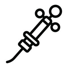 
A solid icon of dental injection in editable design
