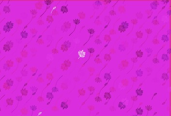 Light Pink, Blue vector hand painted pattern.