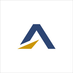 Letter A Road logo design